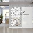 Buy Wall1ders Mirror Stickers for Wall, Hexagon Mirror Wall Stickers ...
