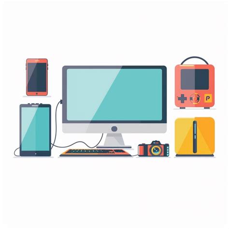 Image result for Computer Peripherals Illustration