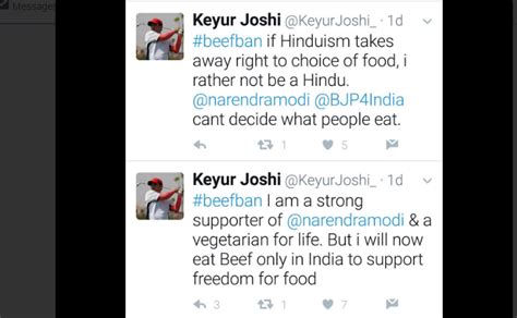 MakeMyTrip co-founder Keyur Joshi tweets about eating beef, # ...