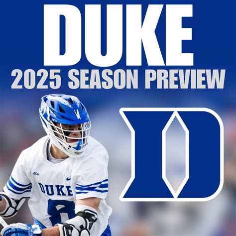 Duke Lacrosse 2025 Preview - Lacrosse All Stars