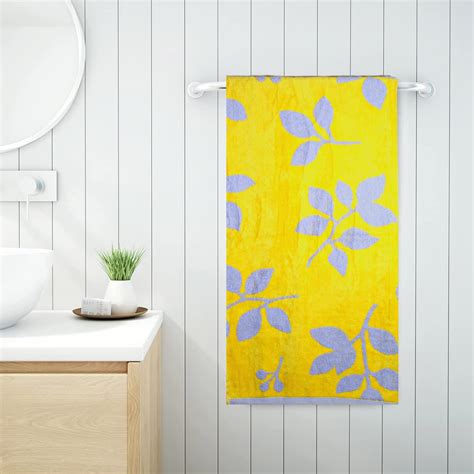 Yuneek 100% Cotton Bath Towel for Men/Women Quick Absorption, Soft ...