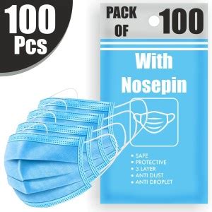 VeBNoR 100 Units Disposable 3 Layer Pharmaceutical Breathable Surgical ...