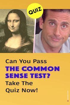 Image result for Common-Sense Test