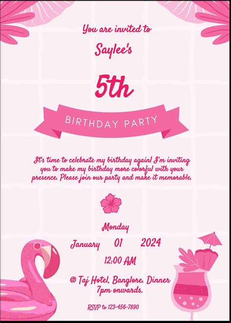 Design unique birthday invitations online - easyinvite