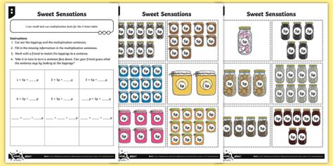 Mastering Multiplication Facts for the Five Times Table Differentiated