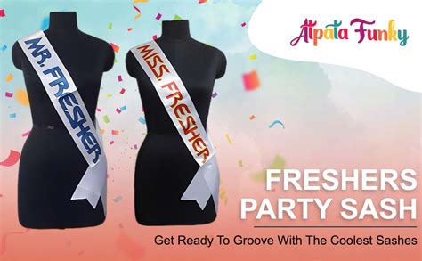 Buy Atpata Funky Freshers Party Sash for The Mr Fresher Miss Fresher ...