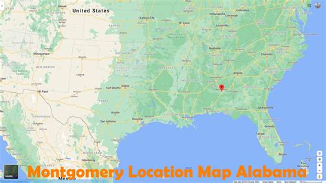 Montgomery, Alabama Map