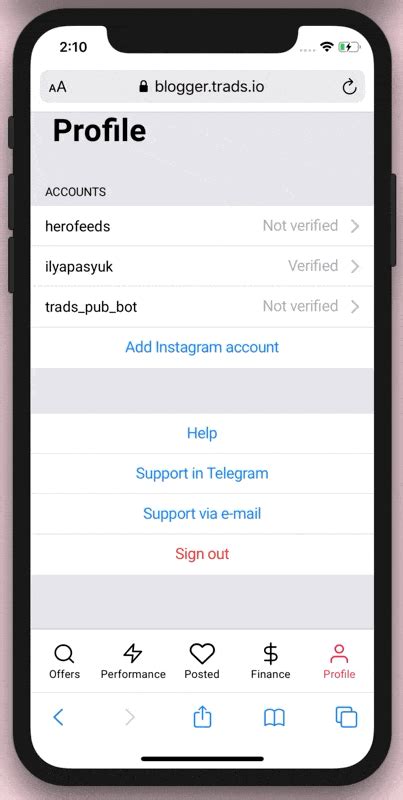 Подтверждение instagram аккаунта — Teletype