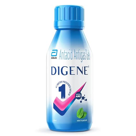 Buy Digene Antacid Antigas Gel Mint Flavour, 200 ml | 19 Minutes ...