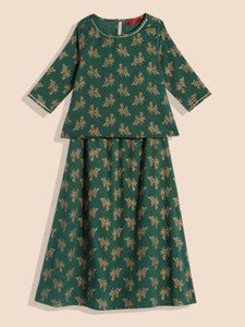House of Pataudi Girls Festive & Party Top and Skirt Set Price in India ...