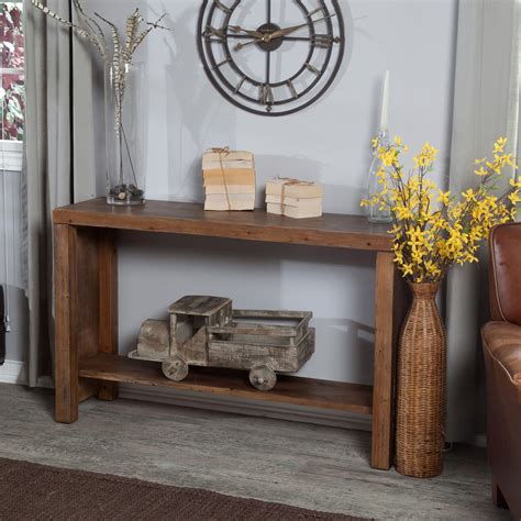 Rustic Sofa Console Table at Robert Spikes blog