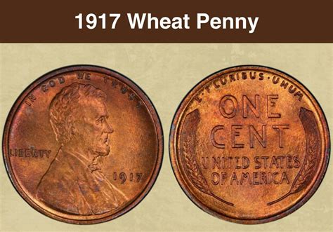 1917 Wheat Penny Coin Value (Errors List, "D", "S" & No Mint Mark Worth ...