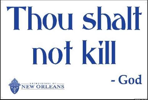 Thou Shalt Not Kill