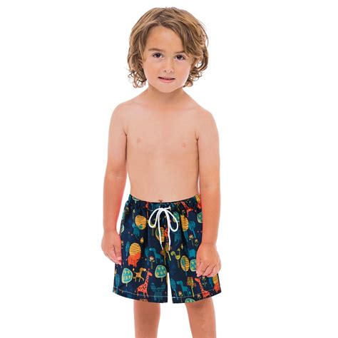 Swim Trunks For Boys Toddler Kids 2-8Y Kids Cartoon Swimsuit Bathing ...