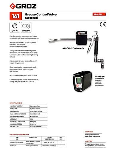 Groz - Grease Pump Equipment - 15 Kg, Groz Portable Air Operated Grease ...