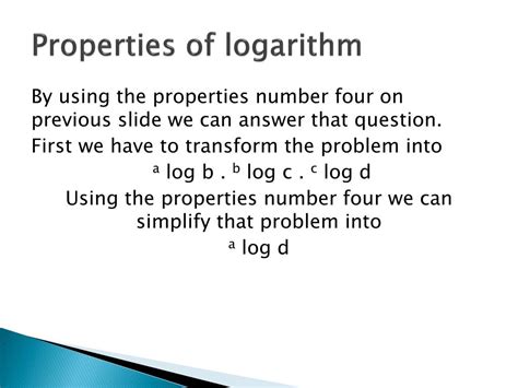 Image result for Logarithm PPT View