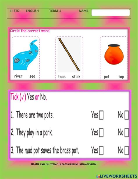 Image result for 3rd STD English Lessons