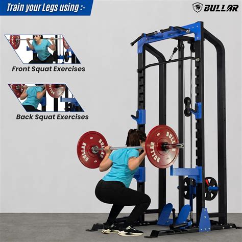 Multistation Power Squat Rack Pro with Pull Up Bar, Heavy-Duty Adjusta ...