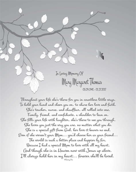 In Memory Of Mother Poem