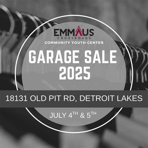 Garage Sale & Facility Sneak Peek, 18131 Old Pit Road, Detroit Lakes ...