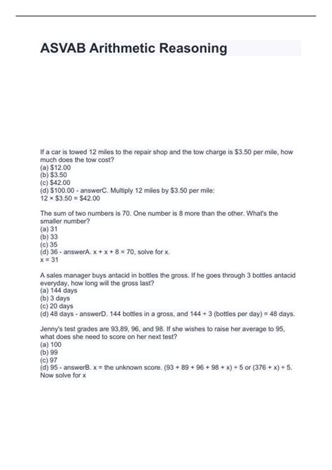 Image result for Arithmetic Reasoning Study Guide