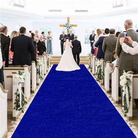 Amazon.com: MODFUNS 4FTx15FT Aisle Runner for Wedding Ceremony Royal ...