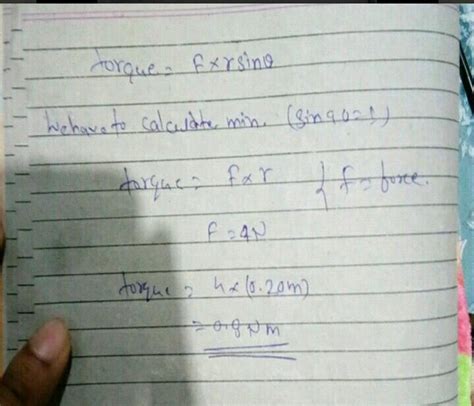 Numericals: 1. A nut can be opened by lever of length 20 cm. If the ...