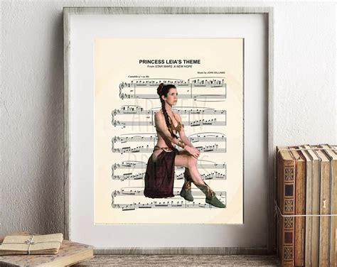Kna Prints - 1 Pc Poster Star Wars Leia Slave A New Hope Sheet Music ...