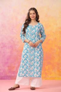 JAIPUR FASHION Women Printed Straight Kurta - Buy JAIPUR FASHION Women ...