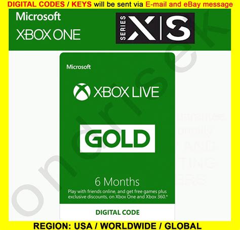 Xbox 360 Gold Membership Card