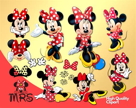 Red Minnie Mouse Clip Art