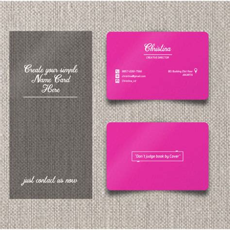 Simple Name Card Design 的图像结果