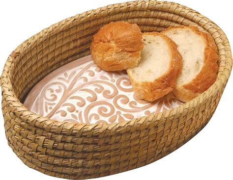 Amazon.com: Bread Warmer Basket with Stone - Bread Baskets for Serving ...