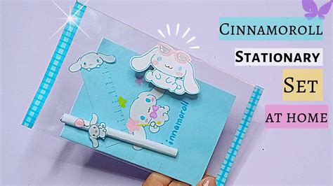 How to make cinnamoroll stationery set diy stationery set cute ...