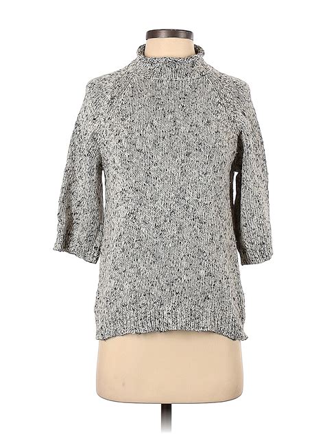 Lou & Grey Color Block Marled Gray Turtleneck Sweater Size XS - 85% off ...