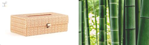 DAISYLIFE™ Natural Bamboo Box for Gifts, Decorative Handcrafted Stone ...