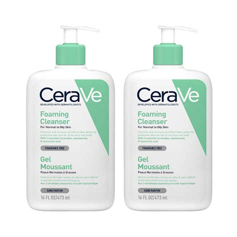 CeraVe Foaming Cleanser 473 ml (Pack of 2) - Cureka - Online Health ...