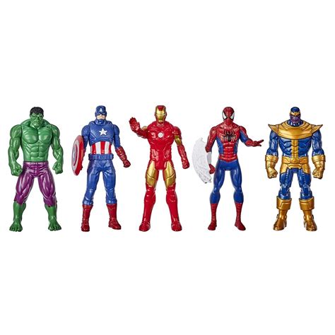 Marvel 6 Inch Super Heroes Iron Man, Spider-Man, Captain America, Hulk