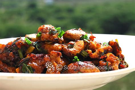 Mushroom manchurian-How to make-Step by Step photos