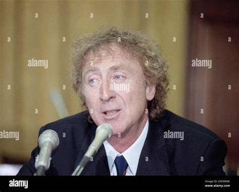 Actor Gene Wilder testifies before a House Appropriations subcommittee ...