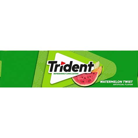 Trident Watermelon Twist Sugar-Free Gum - 12 Packs, 14 Count per Pack ...