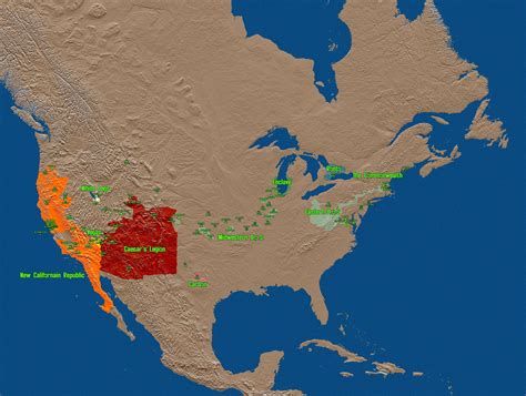 Fallout World Map Pre War United States Map