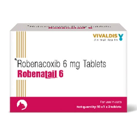 Vivaldis Robenatail (Robenacoxib 6mg) Painkiller Tablet for Cats ...
