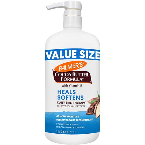 Amazon.com : Palmer's Cocoa Butter Formula Daily Skin Therapy Body Lotion, 33.8 Oz Pump Bottle ...