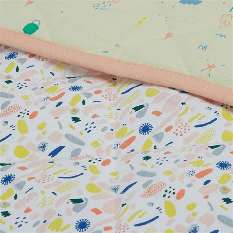 Buy PORTICO Little Peaches Cotton Printed Infant Quilt from Portico at ...