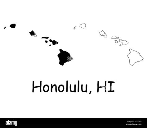 Hawaii Map High Resolution Stock Photography and Images - Alamy