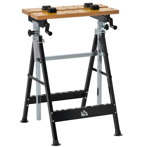 Buy Work Bench Tool Stand Saw Table Adjustable Height Angle & Clamps ...