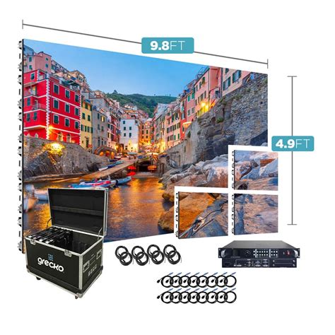 Led Video Wall NovaStar P3.91mm 9.8' x 4.9' Indoor Turn-Key LED System ...
