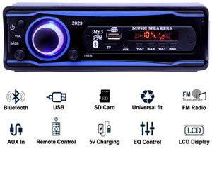 Motopex Universal BLUETOOTH/USB/SD/AUX/FM/MP3 -GG2817 Car Stereo Price ...