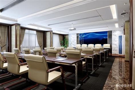 12万元办公空间100平米装修案例_效果图 - 会议室 - 设计本